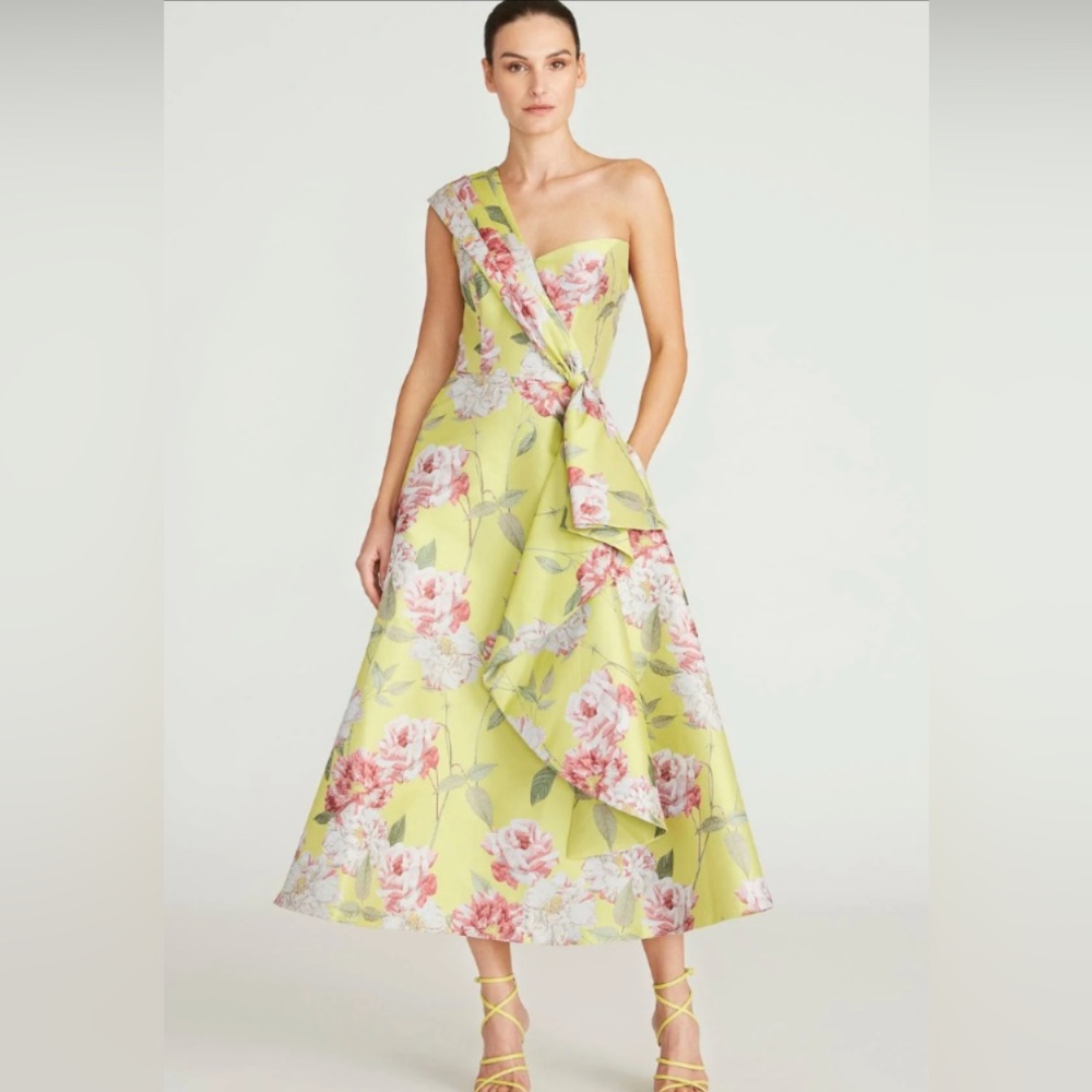 Theia Gail Tea Length Dress (with pockets); worn once